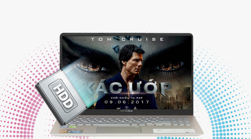 Laptop Asus S530FN i5 8265U có ổ cứng HDD dung lượng 1 TB