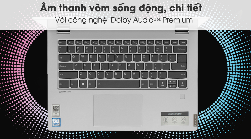 Laptop Lenovo Ideapad C340 14IWL i5 8265U/8GB/256GB/Touch/Win10 (81N4003TVN)