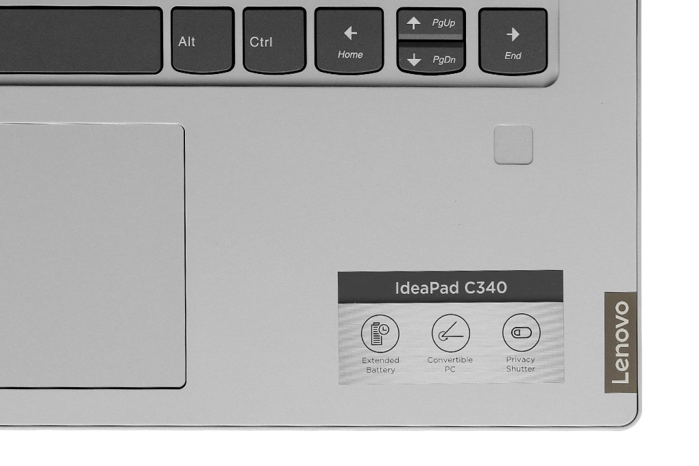 Laptop Lenovo Ideapad C340 14IWL i5 8265U/8GB/256GB/Touch/Win10 (81N4003TVN) Màu Bạc