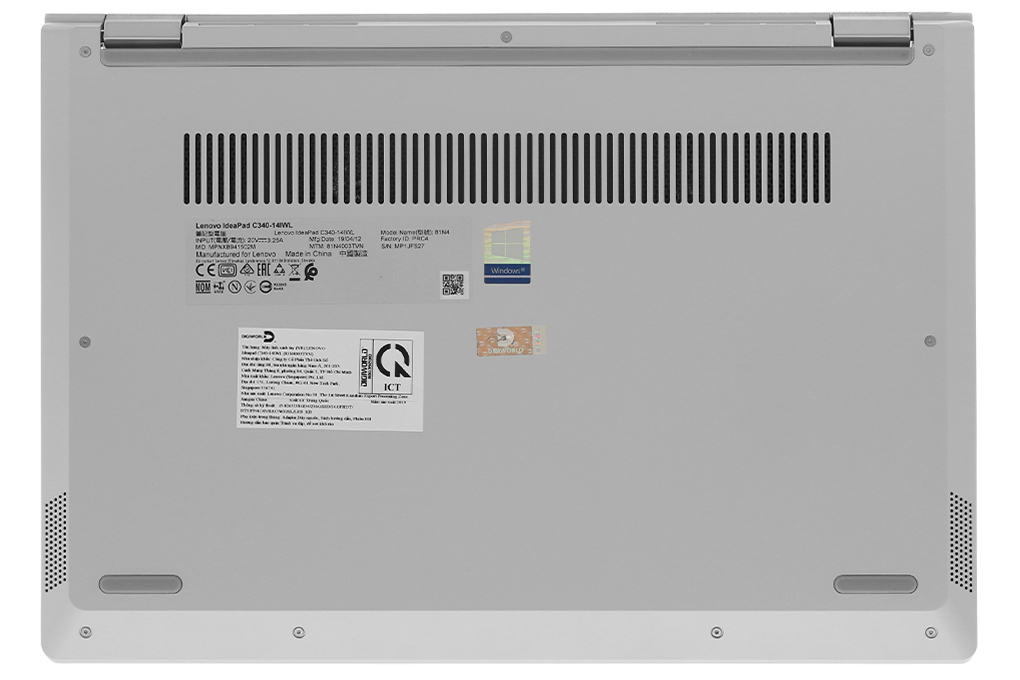 Laptop Lenovo Ideapad C340 14IWL i5 8265U/8GB/256GB/Touch/Win10 (81N4003TVN) Màu Bạc