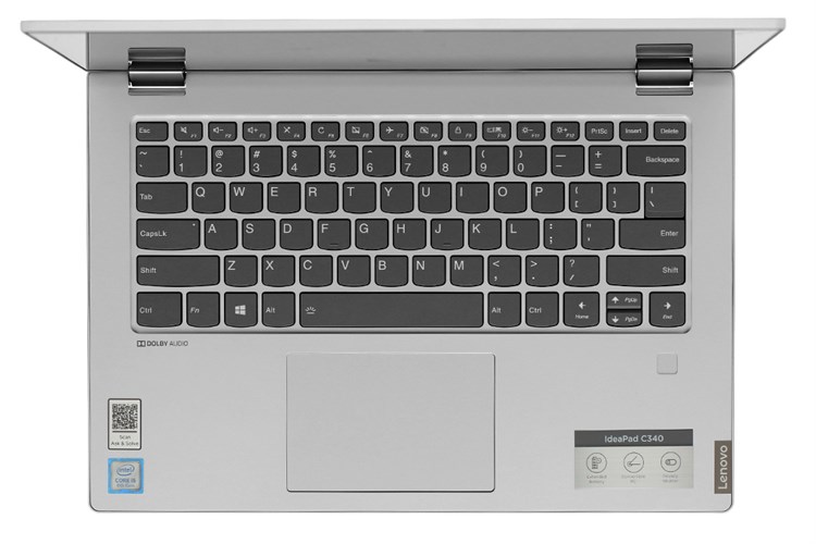 Laptop Lenovo Ideapad C340 14IWL i5 8265U/8GB/256GB/Touch/Win10 (81N4003TVN) Màu Bạc