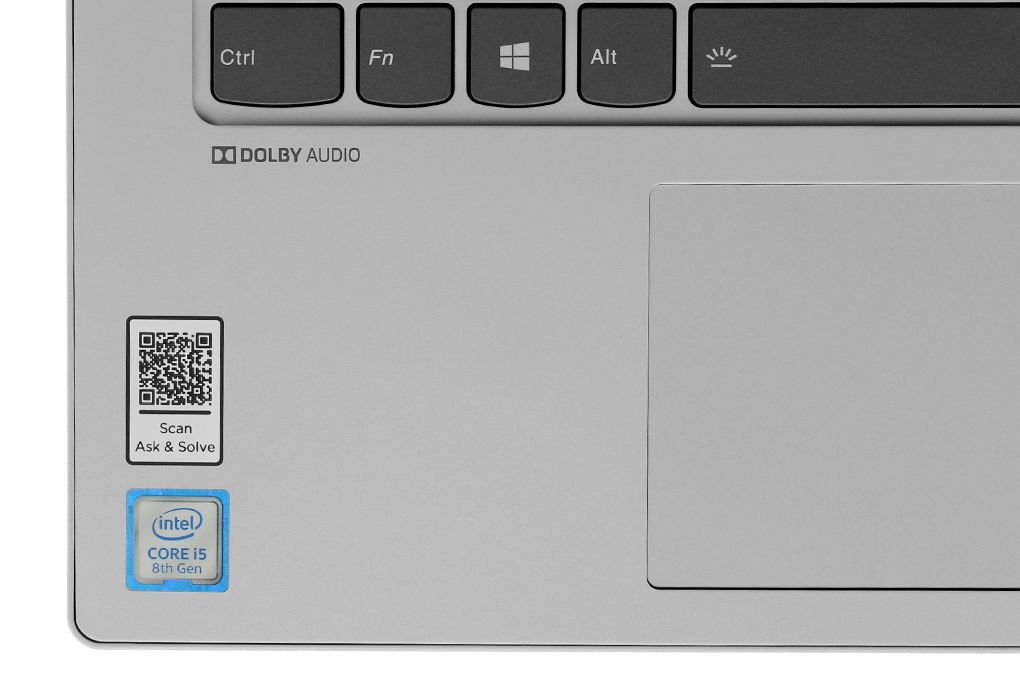 Laptop Lenovo Ideapad C340 14IWL i5 8265U/8GB/256GB/Touch/Win10 (81N4003TVN) Màu Bạc
