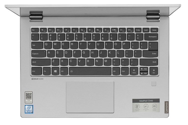 Laptop Lenovo Ideapad C340 14IWL i3 8145U/8GB/256GB/Touch/Win10 (81N4003SVN) Màu Bạc