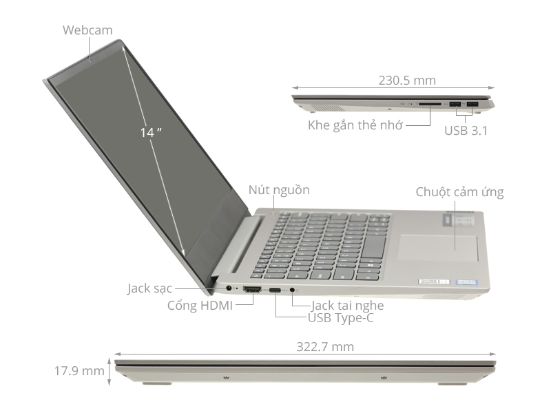 Lenovo Ideapad S340 14IWL i5 8265U/8GB/1TB/2GB MX230/Win10 (81N7006HVN)