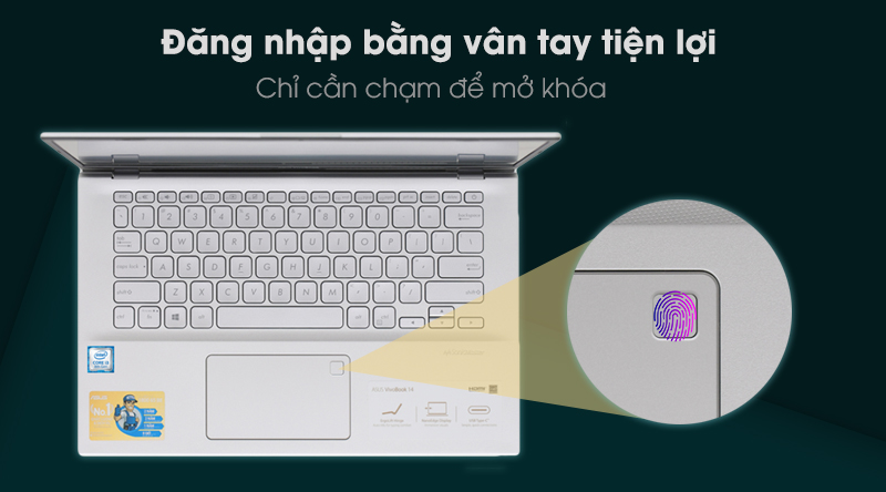 Laptop Asus VivoBook A412FA i3 8145U/4GB/512GB/Win10 (EK342T)