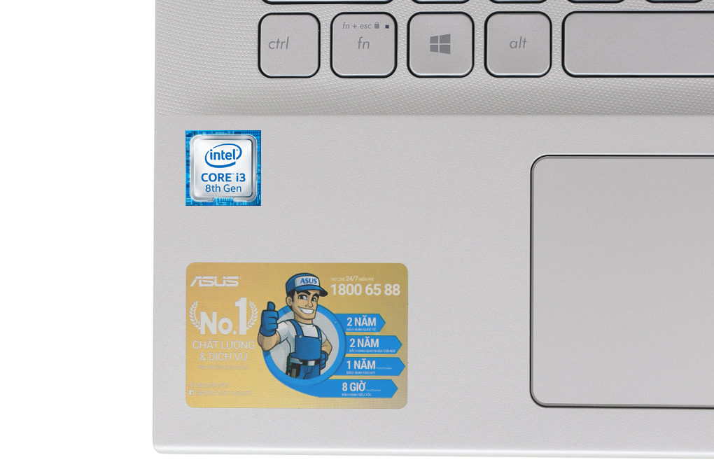 Laptop Asus VivoBook A412FA i3 8145U/4GB/512GB/Win10 (EK342T) Màu Bạc