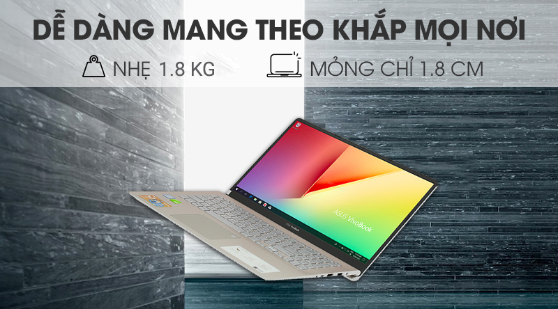 Laptop Asus VivoBook S530FN i7 8565U/8GB/512GB/2GB MX150/Win10 (BQ593T)