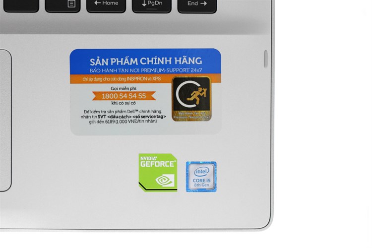 Laptop Dell Inspiron 5482 i5 8265U/8GB/256GB/2GB MX130/Touch/Win10 (C4TI5017W) Màu Bạc