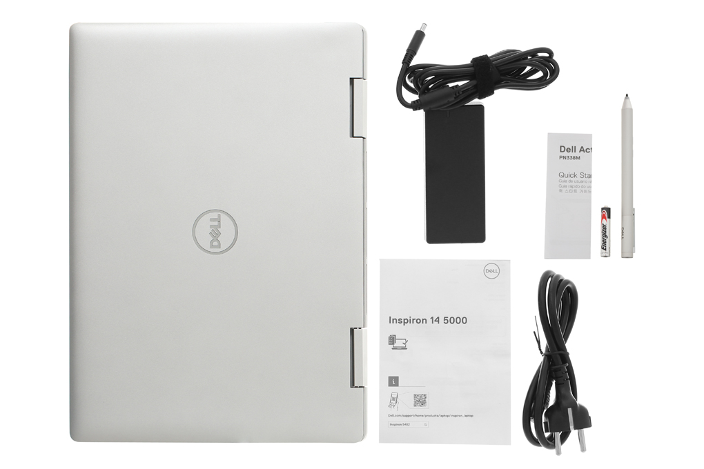 Bộ sản phẩm gồm: Sách hướng dẫn, Bút cảm ứng, Thùng máy, Sạc Laptop Dell