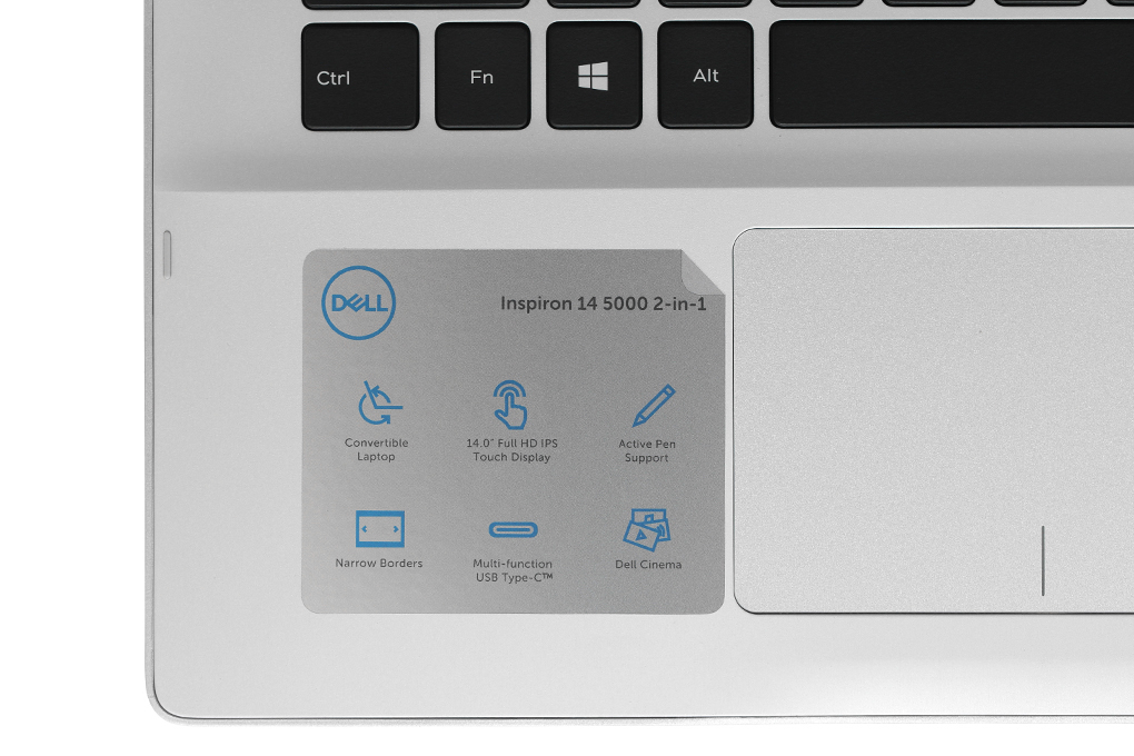 Laptop Dell Inspiron 5482 i7 8565U/8GB/256GB/Touch/Pen/Win10 (C4TI7007W) Màu Bạc