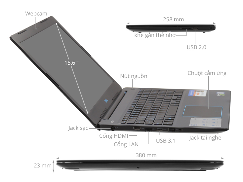 Dell Inspiron 3579 i5 8300H/8GB/1TB+128GB/4GB GTX1050Ti/Win10 (G5I5423W)