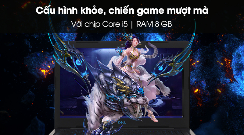 Laptop Dell Inspiron 3579 i5 8300H/8GB/1TB+128GB/4GB GTX1050Ti/Win10 (G5I5423W)