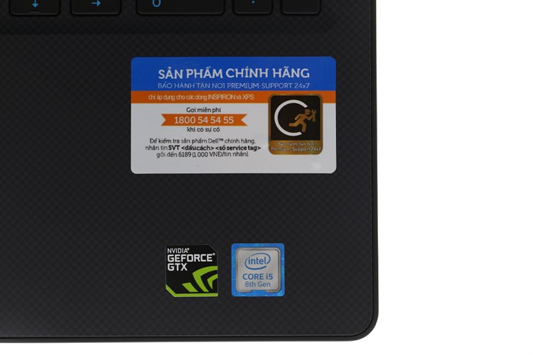 Laptop Dell Inspiron 3579 i5 8300H/8GB/1TB+128GB/4GB GTX1050Ti/Win10 (G5I5423W) Màu Đen