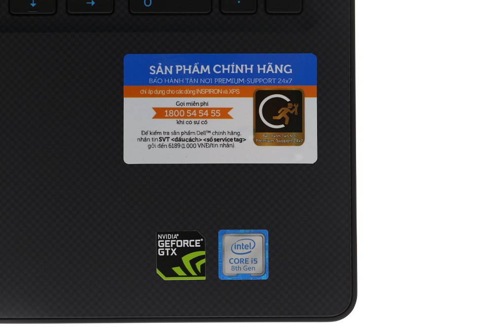 Laptop Dell Inspiron 3579 i5 8300H/8GB/1TB+128GB/4GB GTX1050Ti/Win10 (G5I5423W) Màu Đen