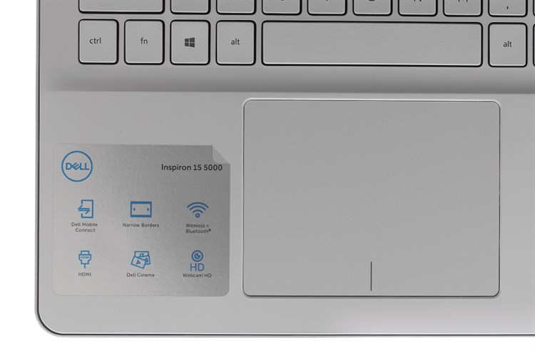 Laptop Dell Inspiron 5584 i5 8265U/4GB/1TB/2GB MX130/Win10 (N5I5384W) Màu Bạc