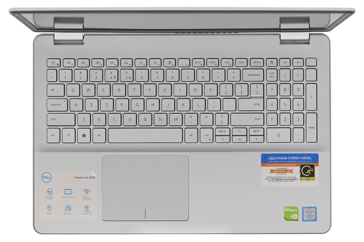 Laptop Dell Inspiron 5584 i5 8265U/4GB/1TB/2GB MX130/Win10 (N5I5384W) Màu Bạc