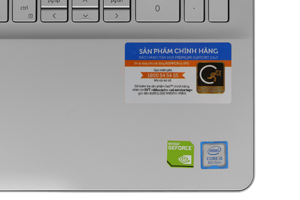 Laptop Dell Inspiron 5584 i5 8265U/4GB/1TB/2GB MX130/Win10 (N5I5384W) Màu Bạc