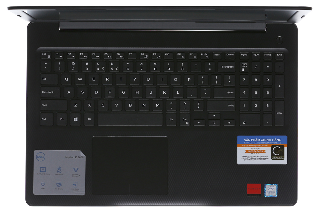 Laptop Dell Inspiron 3580 i5 8265U/4GB/1TB/2GB R520/Win10 (70184569) Màu Đen