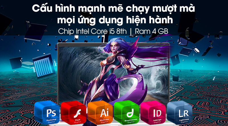 Laptop HP Pavilion 15 cs2057TX i5 8265U/4GB/1TB/2GB MX130/Win10 (6YZ20PA)