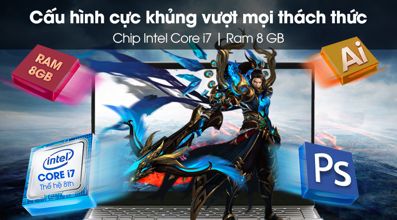 Laptop HP Envy 13 aq0027TU i7 8565U/8GB/256GB/Win10 (6ZF43PA)