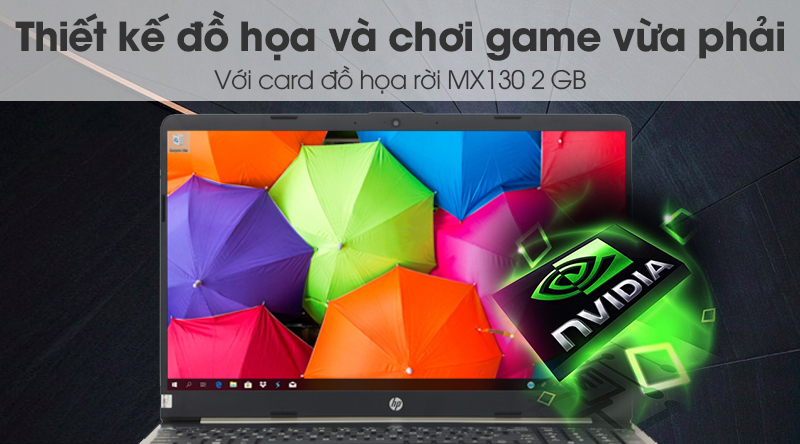 Laptop HP 15s du0040TX i7 8565U/8GB/1TB/ MX130/Win10 (6ZF62PA)