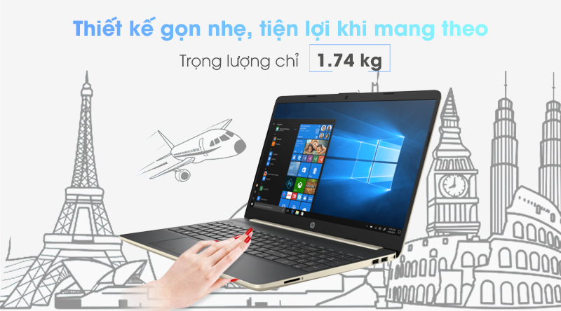 Laptop HP 15s du0063TU i5 8265U/4GB/1TB/Win10 (6ZF63PA)