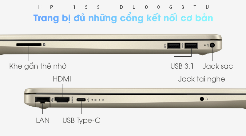 Laptop HP 15s du0063TU i5 8265U/4GB/1TB/Win10 (6ZF63PA)