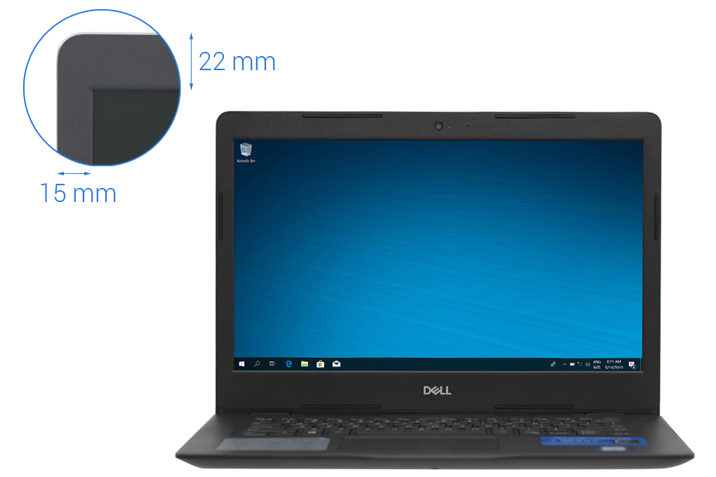 Laptop Dell Vostro 3480 i3 8145U/4GB/1TB/Win10 (70187706) Màu Đen