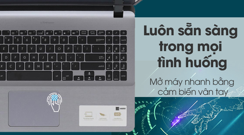 Laptop Asus VivoBook X507UF i7 8550U/4GB/1TB/2GB MX130/Win10 (EJ079T)