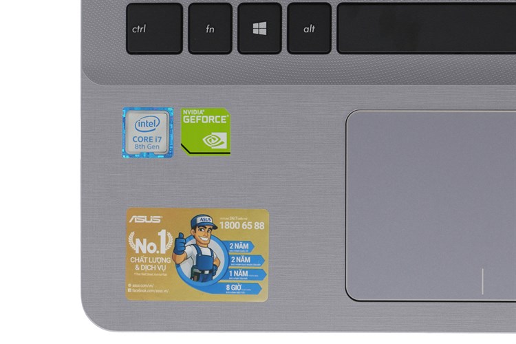 Laptop Asus VivoBook X507UF i7 8550U/4GB/1TB/2GB MX130/Win10 (EJ079T) Màu Xám