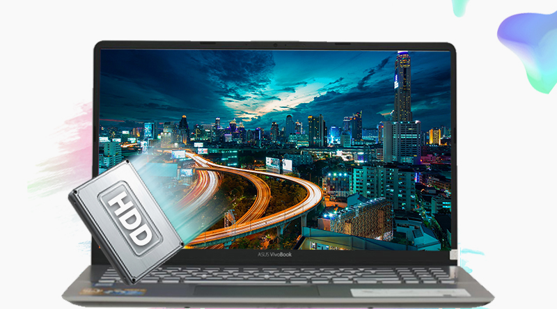 Laptop Asus Vivobook S530UA có ổ cứng HDD dung lượng lên đến 1 TB