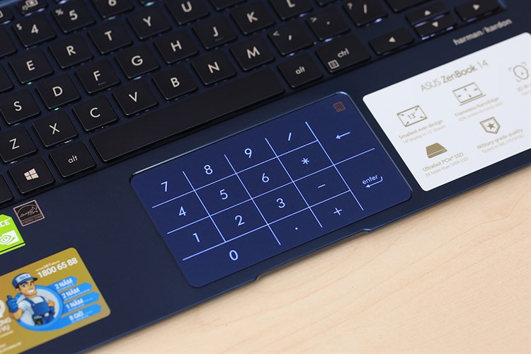 Laptop Asus ZenBook 14 UX433FN i5 8265U/8GB/512GB/2GB MX150/Win10 (A6125T) Màu Xanh Dương