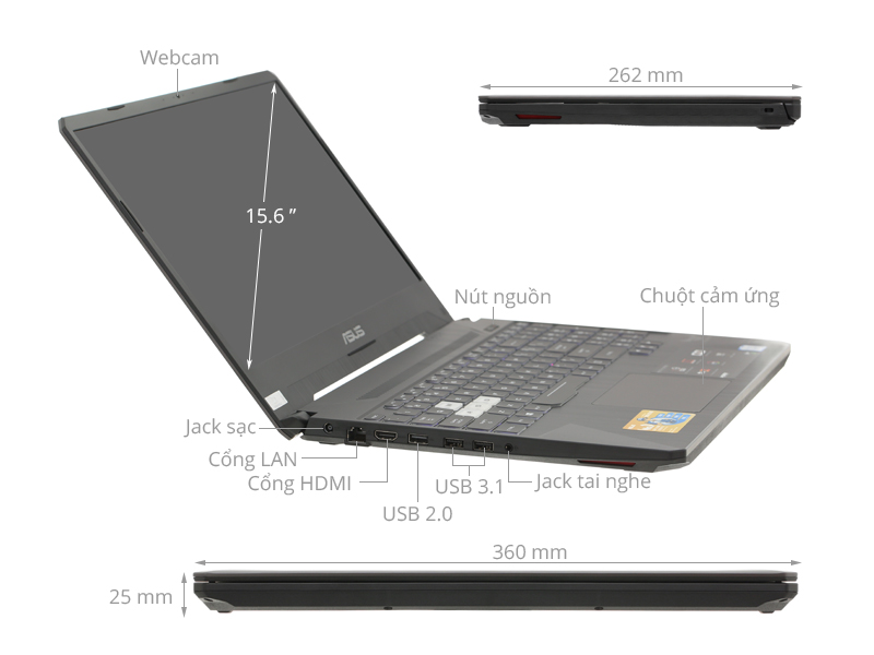 Asus Gaming FX505GE i5 8300H/8GB/1TB/4GB GTX1050Ti/Win10 (BQ052T)