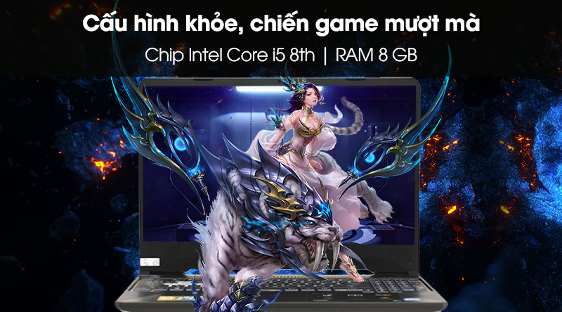 Laptop Asus Gaming FX505GE i5 8300H/8GB/1TB/4GB GTX1050Ti/Win10 (BQ052T)