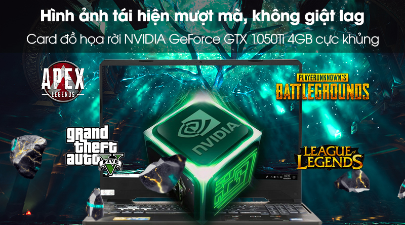 Laptop Asus Gaming FX505GE i5 8300H/8GB/1TB/4GB GTX1050Ti/Win10 (BQ052T)