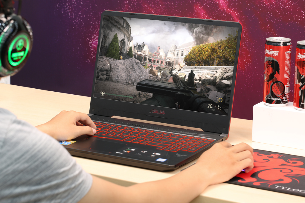 Laptop Asus Gaming FX505GD i5 8300H/8GB/1TB/4GB GTX1050/Win10 (BQ088T)