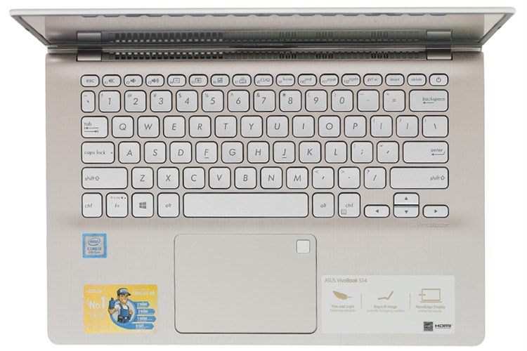 Laptop Asus Vivobook S430UA i3 8130U/4GB/256GB/Win10 (EB127T) Màu Vàng