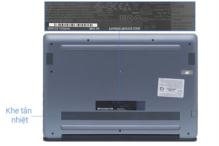 Laptop Dell Vostro 5581 i5 8265U/8GB/1TB/Office365/Win10 (70175957) Màu Xám