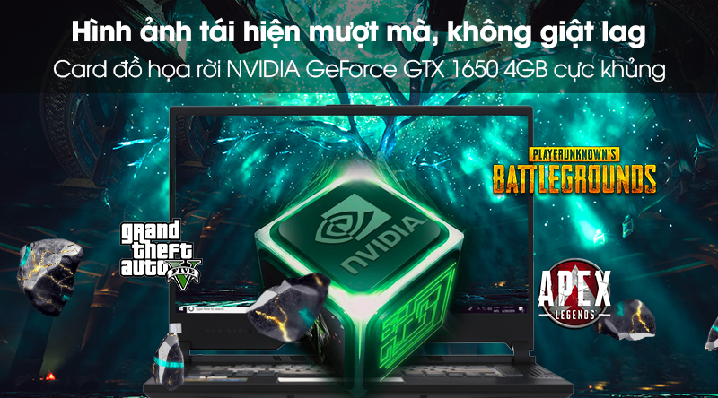 Laptop Asus Gaming ROG Strix G531G i7 9750H/8GB/512GB/120Hz/4GB GTX1650/Win10 (AL017T)