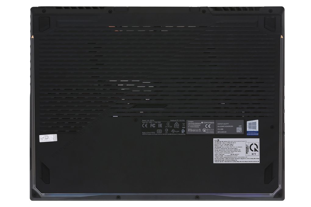 Laptop Asus Gaming ROG Strix G531G i7 9750H/8GB/512GB/120Hz/4GB GTX1650/Win10 (AL017T) Màu Đen