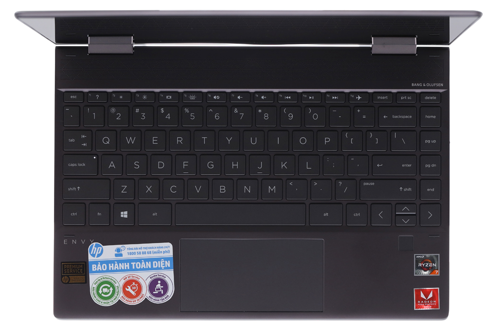 Laptop HP Envy x360 R7 3700U/8GB/256GB/Touch/Win10 (6ZF34PA) Màu Đen