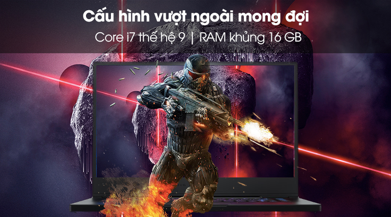 Laptop Asus Gaming Rog Zephyrus GU502G i7 9750H/16GB/512GB/ GTX1660Ti/Túi/Win10 (ES014T)