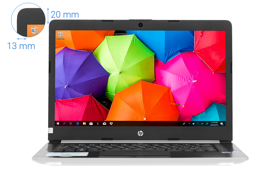 Laptop HP 14 ck0068TU i3 7020U/4GB/500GB/Win10 (4ME90PA) Màu Bạc