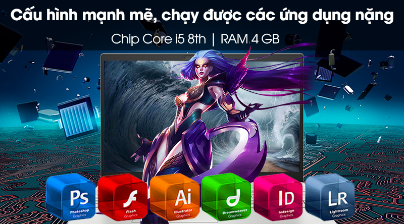 Laptop HP Pavilion 15 cs2033TU i5 8265U/4GB/1TB/Win10 (6YZ14PA)