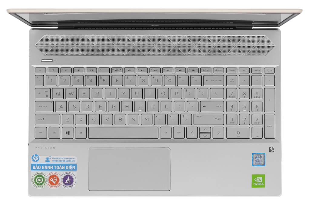 Laptop HP Pavilion 15 cs2056TX i5 8265U/4GB/1TB/2GB MX130/Win10 (6YZ11PA) Màu Vàng