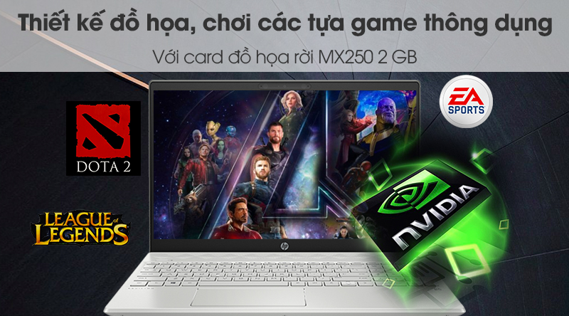 Laptop HP Pavilion 15 cs2058TX i7 8565U/8GB/1TB/2GB MX250/Win10 (6YZ12PA)