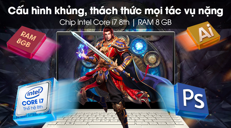 Laptop HP Envy 13 aq0032TX i7 8565U/8GB/256GB/2GB MX250/Win10 (6ZF26PA)