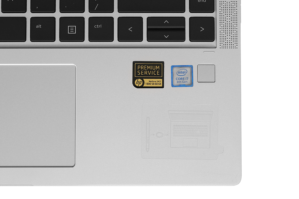 Laptop HP EliteBook X360 13 i7 8550U/16GB/512GB/Win10 (5AS42PA) Màu Bạc