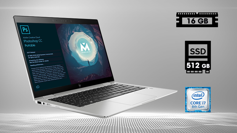 Laptop HP Elitebook X360 1030 G3 5AS42PA được trang bị một cấu hình mạnh mẽ Laptop HP Elitebook X360 1030 G3 5AS42PA được trang bị một cấu hình mạnh mẽ