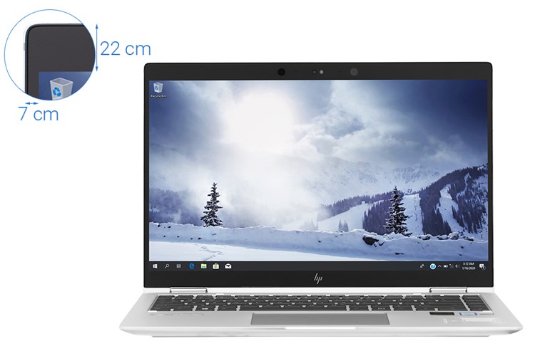 Laptop HP EliteBook X360 14  i7 8550U/16GB/512GB/Win10 (5XD05PA) Màu Bạc
